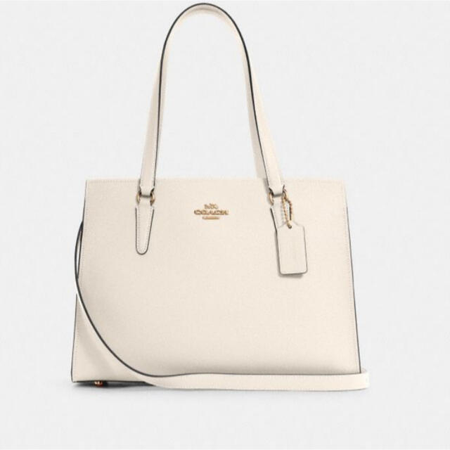 COACH テイタム キャリーオール チョーク ライト サドル - ハンドバッグ