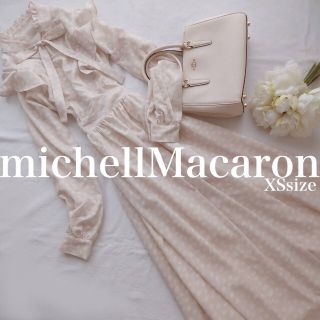 ミシェルマカロン(michellMacaron)のミシェルマカロンSリボンロングワンピース春ベージュレディース夏(ロングワンピース/マキシワンピース)