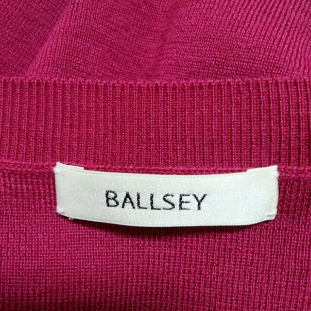 Ballsey(ボールジィ)のトゥモローランド 半袖ニット ワインレッド レディースのトップス(ニット/セーター)の商品写真