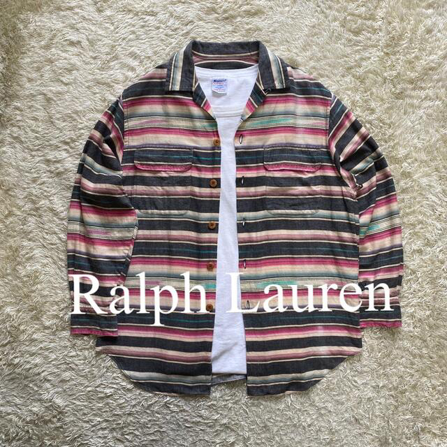 Ralph Lauren(ラルフローレン)のラルフローレン　Ralph Lauren  M位　ネイティブ柄　長袖シャツ メンズのトップス(シャツ)の商品写真