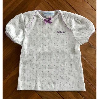 オシュコシュ(OshKosh)の oshkosh  パープルフラワープリントTシャツ 18m(Ｔシャツ)