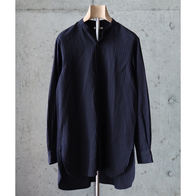 新品未使用タグ付 HEUGN Rob Navy Jqd stripe