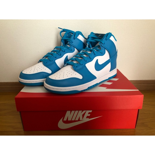 NIKE DUNK HIGH CHAMPIONSHIP BLUE 27.5 - スニーカー