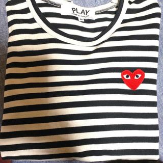 コムデギャルソン(COMME des GARCONS)のコムデギャルソン　PLAY 長袖カットソー　M ハートワッペン(Tシャツ(長袖/七分))