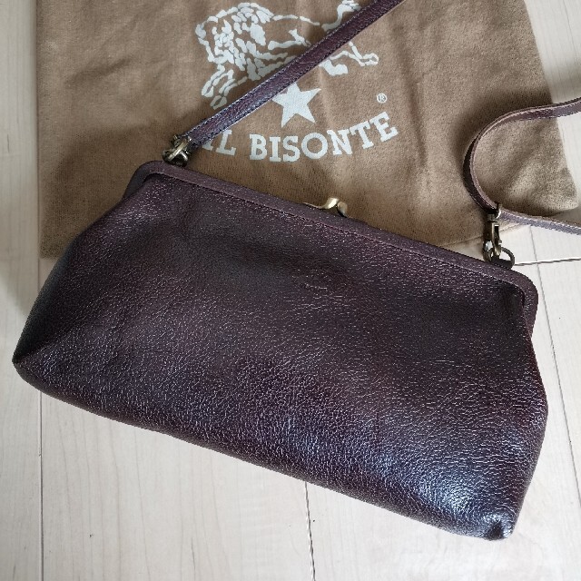 IL BISONTE(イルビゾンテ)のIL BISONTE ★ガマ口 スクエア ショルダーバッグ レディースのバッグ(ショルダーバッグ)の商品写真