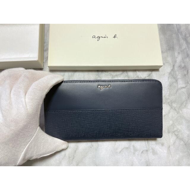 【新品】ロゴ金具 アニエスベー ラウンド長財布