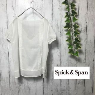 スピックアンドスパン(Spick & Span)のspick & span スピックアンドスパン　ブラウス　シースルー　オフィス(Tシャツ(半袖/袖なし))