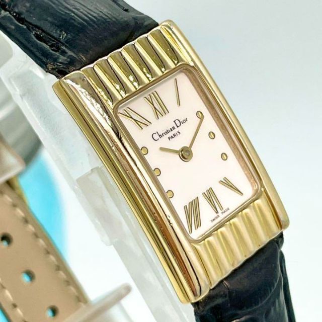 Christian Dior(クリスチャンディオール)の123 クリスチャンディオール時計　レディース腕時計　アンティーク　ホワイト レディースのファッション小物(腕時計)の商品写真