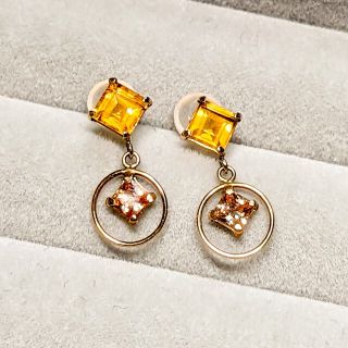 ジュエリーツツミ(JEWELRY TSUTSUMI)のTSUTSUMI　シトリン　イエローゴールド　ピアス　K10YG(ピアス)