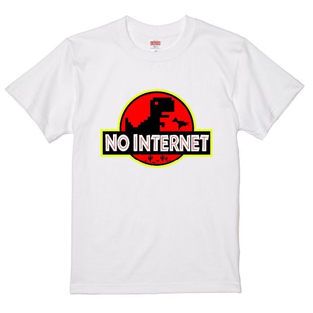 〈ノーインターネット〉半袖Ｔシャツ　Ｌａ