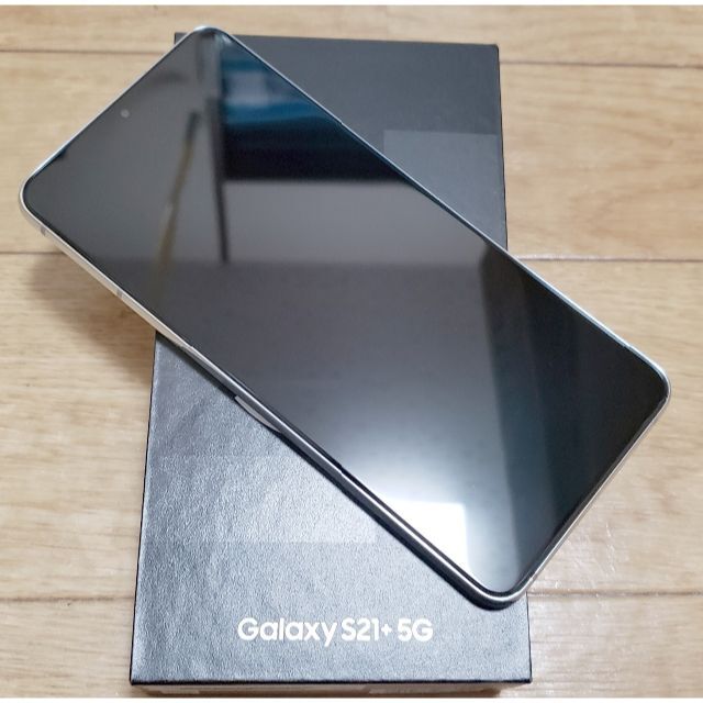 SAMSUNG - 超美品au Galaxy S21+ 5G SCG10/シルバー/公式SIM解除済