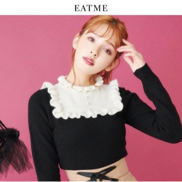 EATME(イートミー)のEATME バイカラーニットトップ レディースのトップス(ニット/セーター)の商品写真