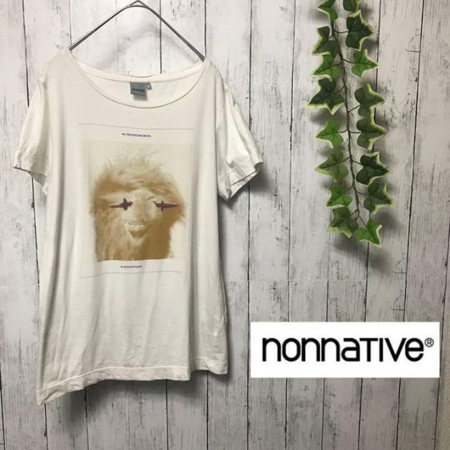 nonnative(ノンネイティブ)のnonnative ノンネイティブ　カットソー　ロゴ　クルーネック　日本製 メンズのトップス(Tシャツ/カットソー(半袖/袖なし))の商品写真