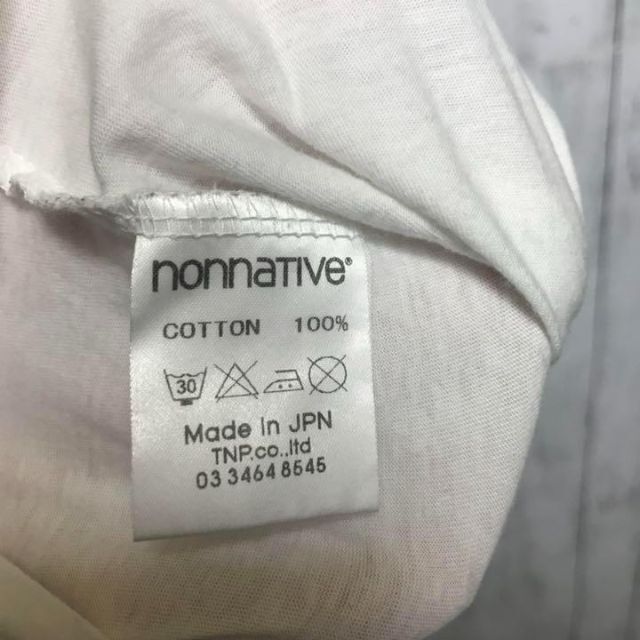 nonnative(ノンネイティブ)のnonnative ノンネイティブ　カットソー　ロゴ　クルーネック　日本製 メンズのトップス(Tシャツ/カットソー(半袖/袖なし))の商品写真