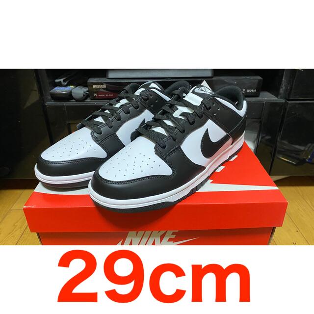 靴/シューズ29cm Nike Dunk Low  パンダ WHITE BLACK