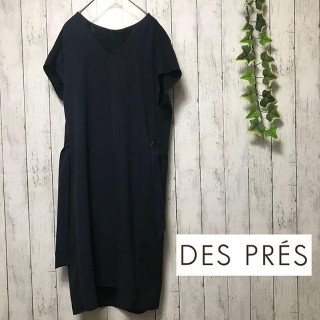 des pres ロングワンピース　ネイビー　サマー　ドレッシー　ワンピース