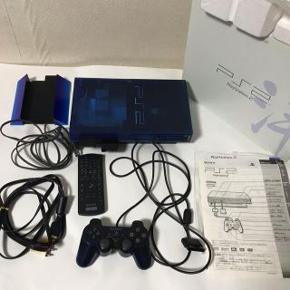 ソニー(SONY)のPS2  SCPH-37000 L  オーシャンブルー フルセット！(家庭用ゲーム機本体)