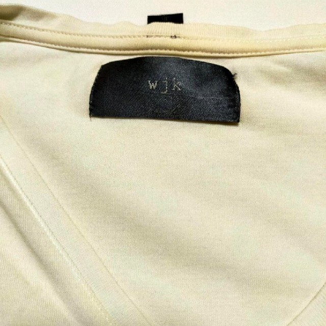 wjk(ダブルジェーケー)のWjk ユニセックスホワイトTシャツ メンズのトップス(Tシャツ/カットソー(半袖/袖なし))の商品写真