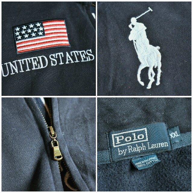 POLO RALPH LAUREN - 古着☆ポロバイラルフローレン 刺繍ビッグロゴ ...