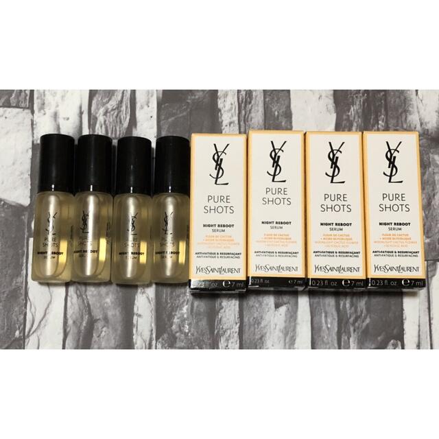 Yves Saint Laurent Beaute(イヴサンローランボーテ)のYSL イヴサンローラン  ピュアショット ナイトセラム 7mL×4点セット新品 コスメ/美容のスキンケア/基礎化粧品(美容液)の商品写真