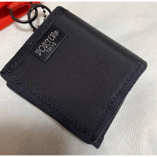 PORTER(ポーター)のLOVE&PORTER COIN CASE ブラック オレンジ メンズのファッション小物(コインケース/小銭入れ)の商品写真