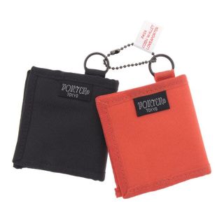 ポーター(PORTER)のLOVE&PORTER COIN CASE ブラック オレンジ(コインケース/小銭入れ)