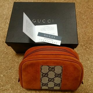 グッチ(Gucci)の正規品レア物☆GUCCI☆スエードポーチ(ポーチ)