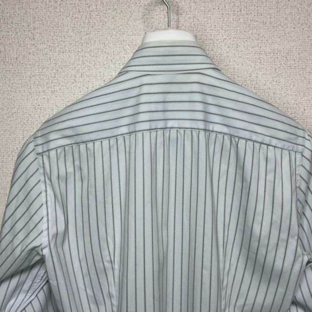 PRADA - PRADA プラダ シャツ 38 Mサイズ ストライプ ブルー