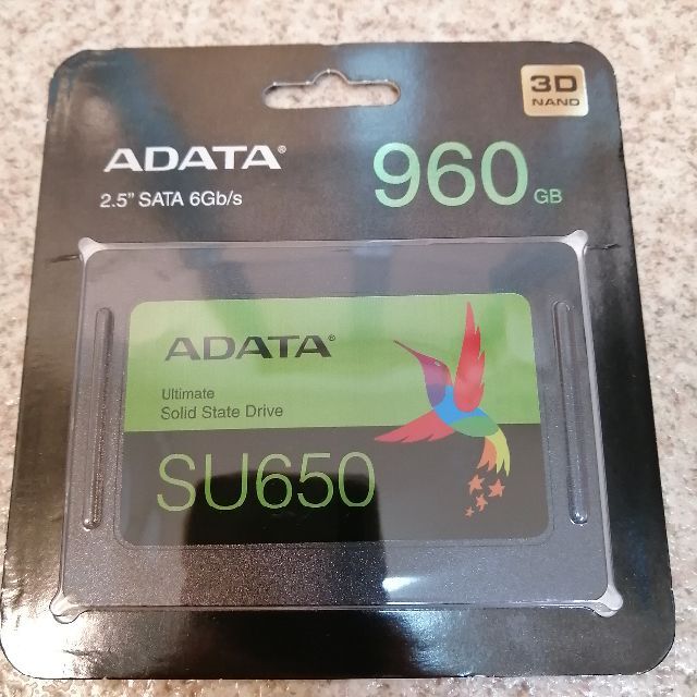出産祝いなども豊富 【新品】SSD 960GB SU650 ADATE PCパーツ