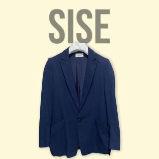 シセ(Sise)のSise シセ　テーラードジャケット　1 Sサイズ　ワンボタン　ビック　ネイビー(テーラードジャケット)