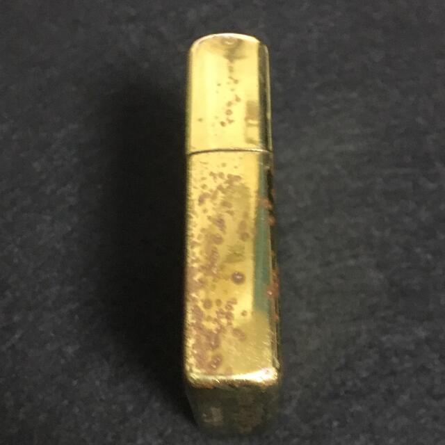 ZIPPO SOLIDBRASS GOLD グァムビンテージ ダブルイヤー 美品