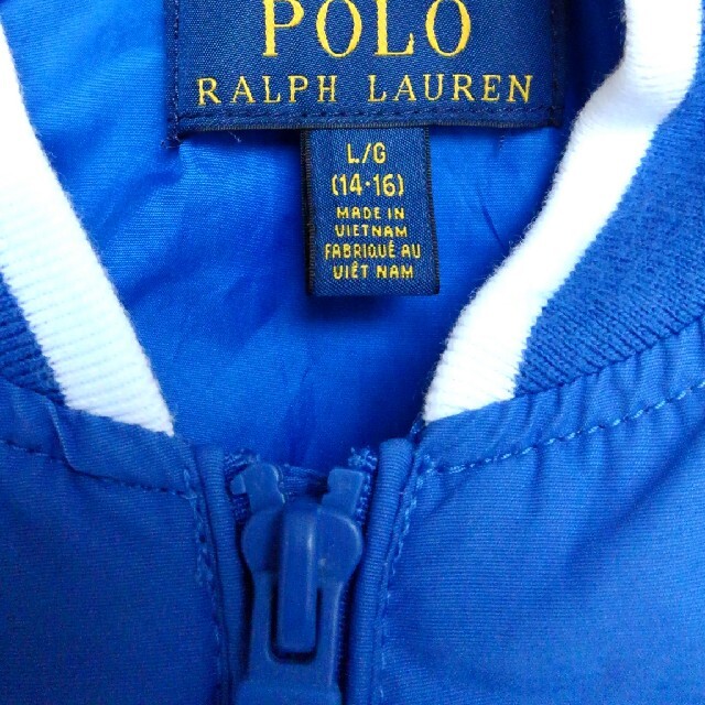 POLO RALPH LAUREN(ポロラルフローレン)のPOLO RALPH LAUREN ⭐Used⭐ ブルゾン Lサイズ14-16歳 キッズ/ベビー/マタニティのキッズ服男の子用(90cm~)(ジャケット/上着)の商品写真