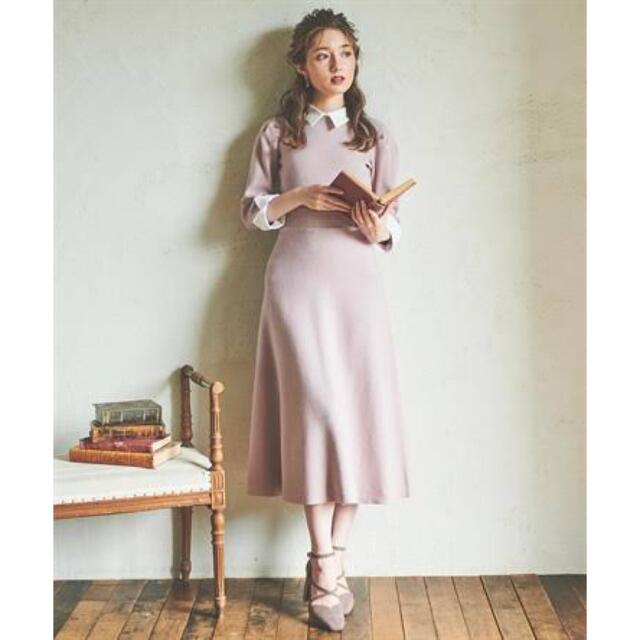 noela♡カラーデザインカフスニットワンピ♡新品タグ付き