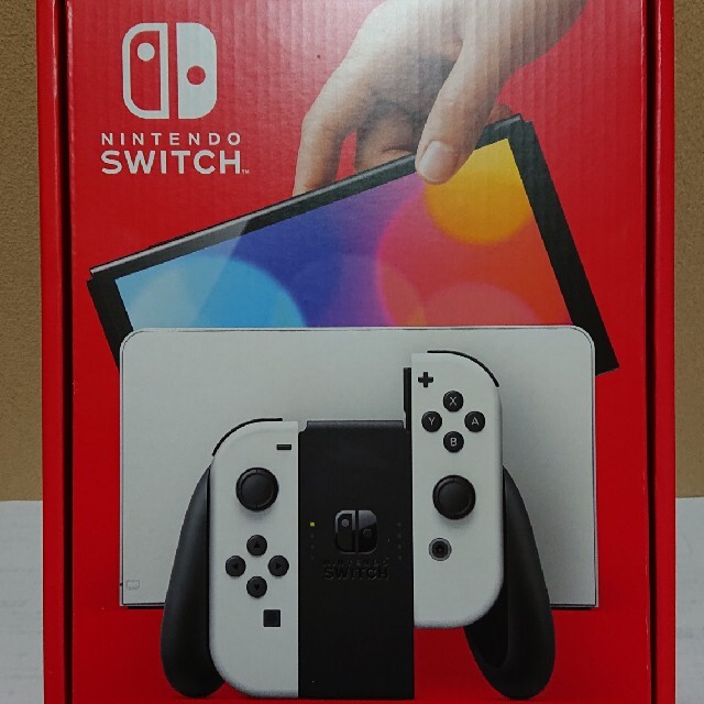 Nintendo Switch(ニンテンドースイッチ)のNintendo Switch 任天堂 スイッチ 有機ELモデル ホワイト エンタメ/ホビーのゲームソフト/ゲーム機本体(家庭用ゲーム機本体)の商品写真