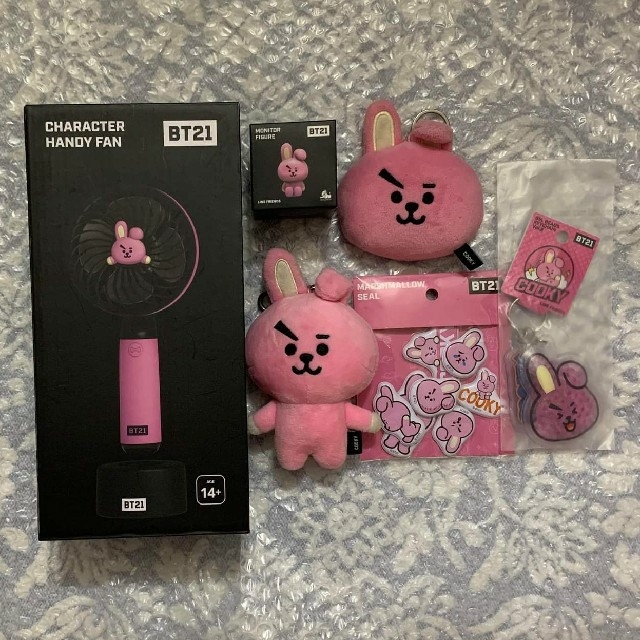 BT21 ハンディファン COOKY キーホルダー まとめ売り 6点