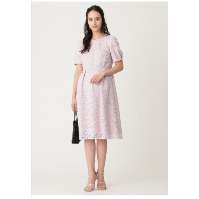to be chic 極美品 ボタニカルレースワンピース 40 | フリマアプリ ラクマ 日本特注 トゥービーシック ボタニカル柄ワンピース ひざ丈ワンピース