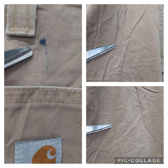 carhartt(カーハート)の希少90sカーハート38×32ペインターパンツワークカーゴジーンズ革ロゴメキシコ メンズのパンツ(ペインターパンツ)の商品写真