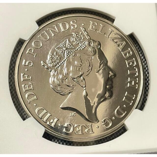 2020年イギリス5ポンド白銅貨★第二次世界大戦終戦75周年記念★MS69DPL