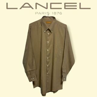 ランセル(LANCEL)のLANCEL ランセル　ボタンダウン　シャツ　FREE ベージュ　オーバーサイズ(シャツ)