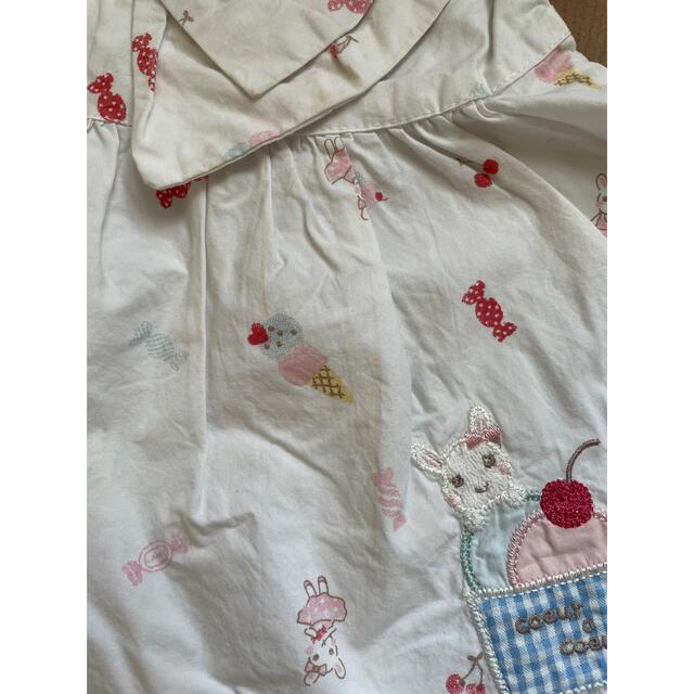 coeur a coeur(クーラクール)のクーラクール　リボントップス　90  水色 キッズ/ベビー/マタニティのキッズ服女の子用(90cm~)(Tシャツ/カットソー)の商品写真