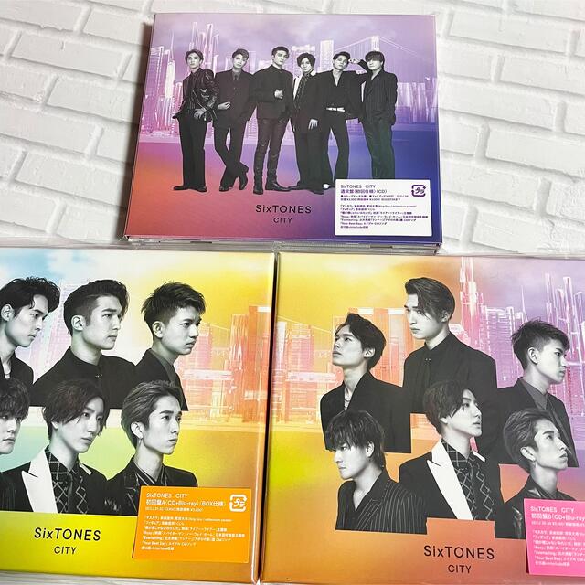 SixTONES(ストーンズ)のSixTONES CITY ブルーレイver. 3形態セット エンタメ/ホビーのCD(ポップス/ロック(邦楽))の商品写真