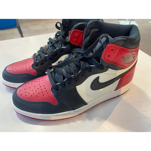 スニーカーNIKE AIR JORDAN 1 RETRO HIGH OG BRED TOE