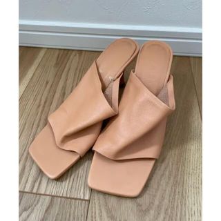 ザラ(ZARA)のZARA レザーミュール　23.5(ミュール)