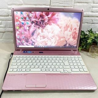 ソニー(SONY)の【美品】大人気ピンク✨Corei5✨Webカメラ✨SONYノートパソコン(ノートPC)