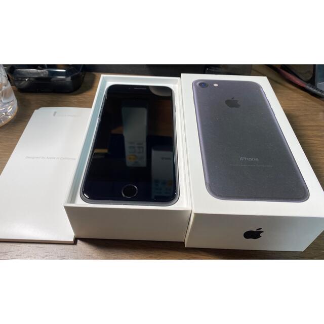 iphone7本体 32GB ブラック 【箱付き】 - スマートフォン本体