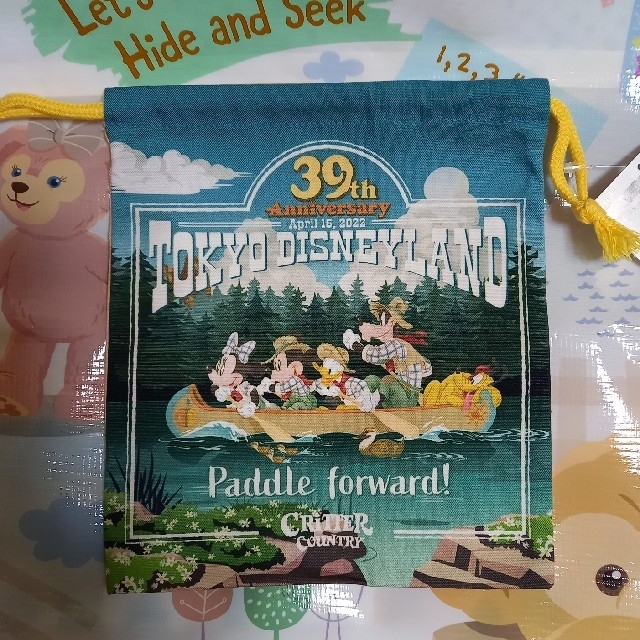 ディズニーランド　39周年　きんちゃく　ピンバッジ　缶バッジ