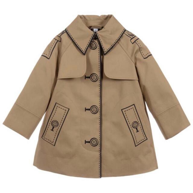 BURBERRY(バーバリー)のバーバリー　Burberry コート　ベビー　キッズ　チルドレン　6Y キッズ/ベビー/マタニティのキッズ服女の子用(90cm~)(コート)の商品写真