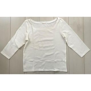 ジーユー(GU)のジーユー　ワッフルTシャツ　GU   七分袖　カットソー(カットソー(長袖/七分))