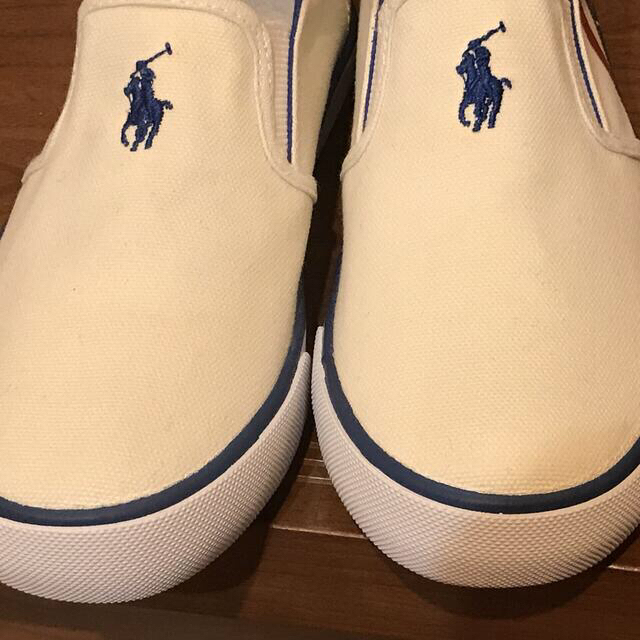 Ralph Lauren(ラルフローレン)の新品　未使用　Ralph Lauren スリッポン  トリコロール　ラルフ  キッズ/ベビー/マタニティのキッズ靴/シューズ(15cm~)(スリッポン)の商品写真