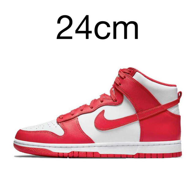 NIKE(ナイキ)のnike dunk high championship white red メンズの靴/シューズ(スニーカー)の商品写真